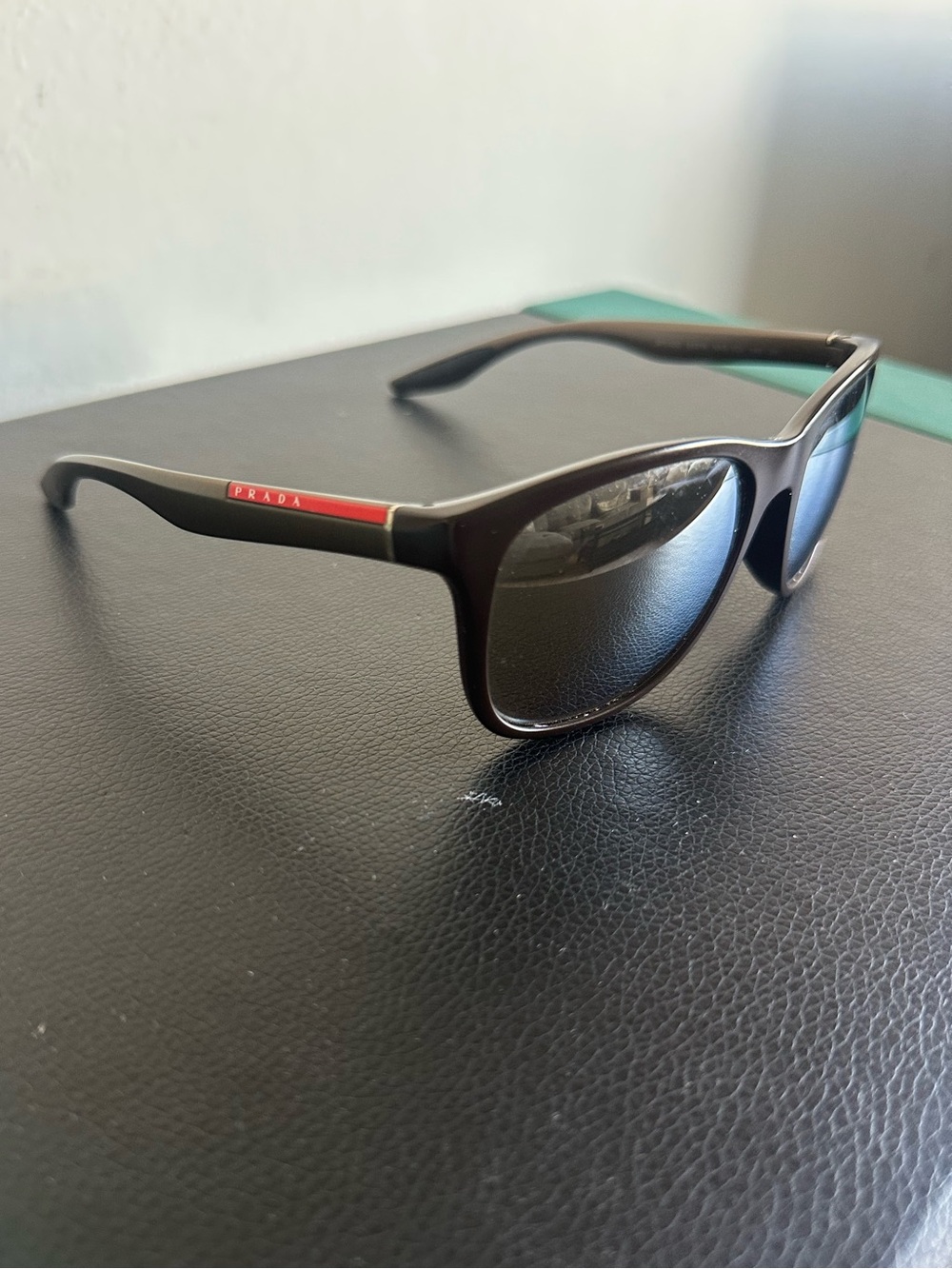 Prada Linea Rossa SPS 03O Sunglasses 55-18-140 Brown Red Made in Italy